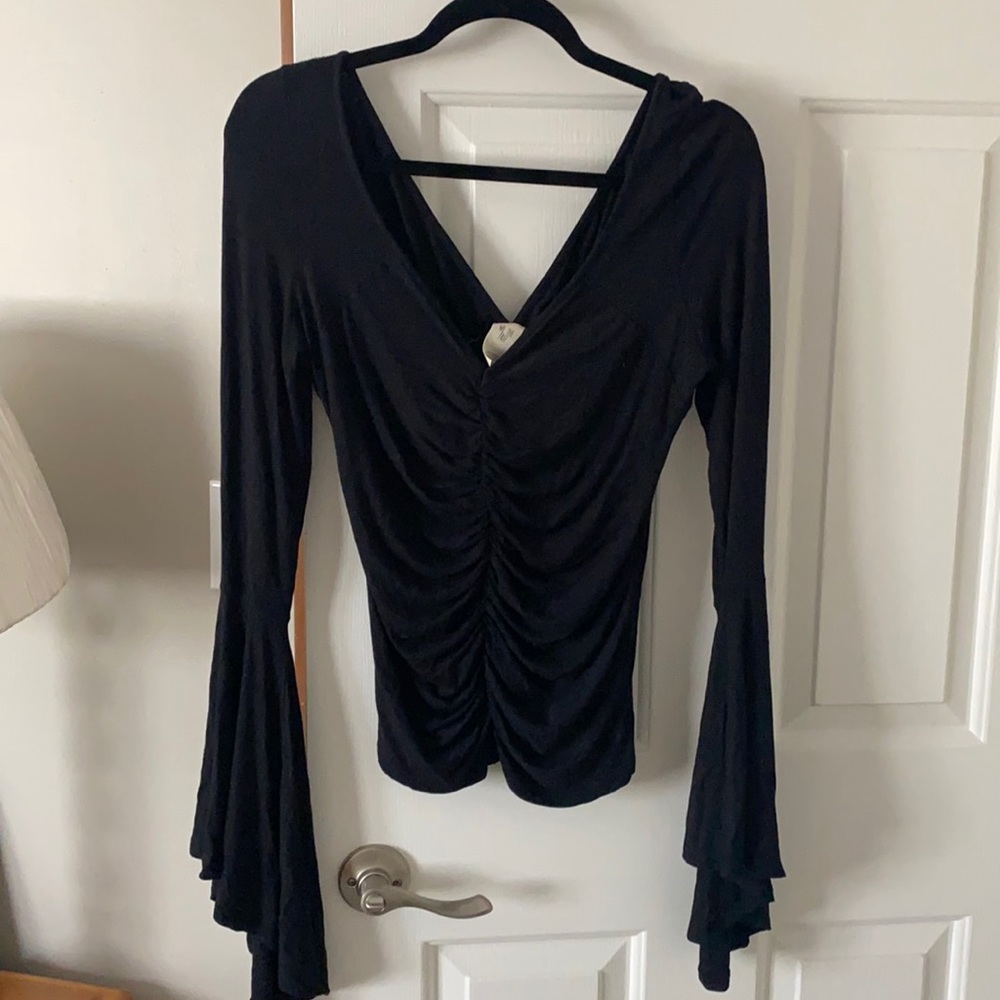 Free People bell sleeve shirt